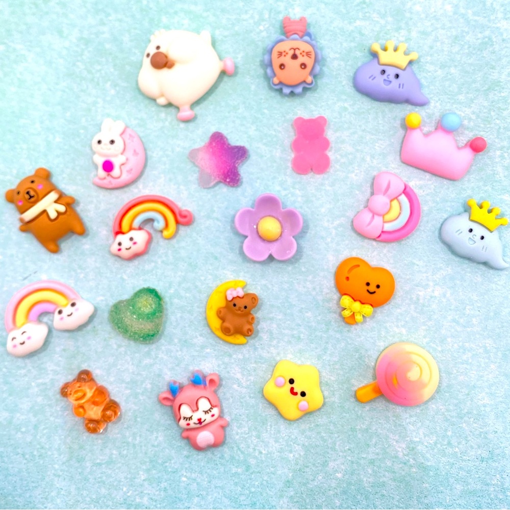 20pcs- Cartoon Kawaii 3D Stickers, Bottle/Phone/Refrigerator/laptop stickers